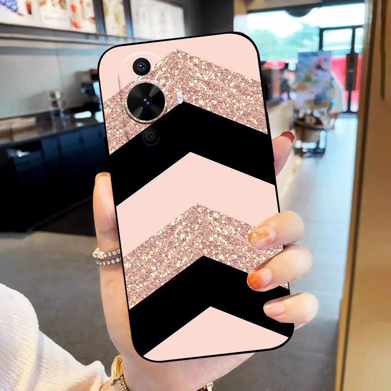 Animal Print Black Silicone Soft TPU Protective Phone Case Cover