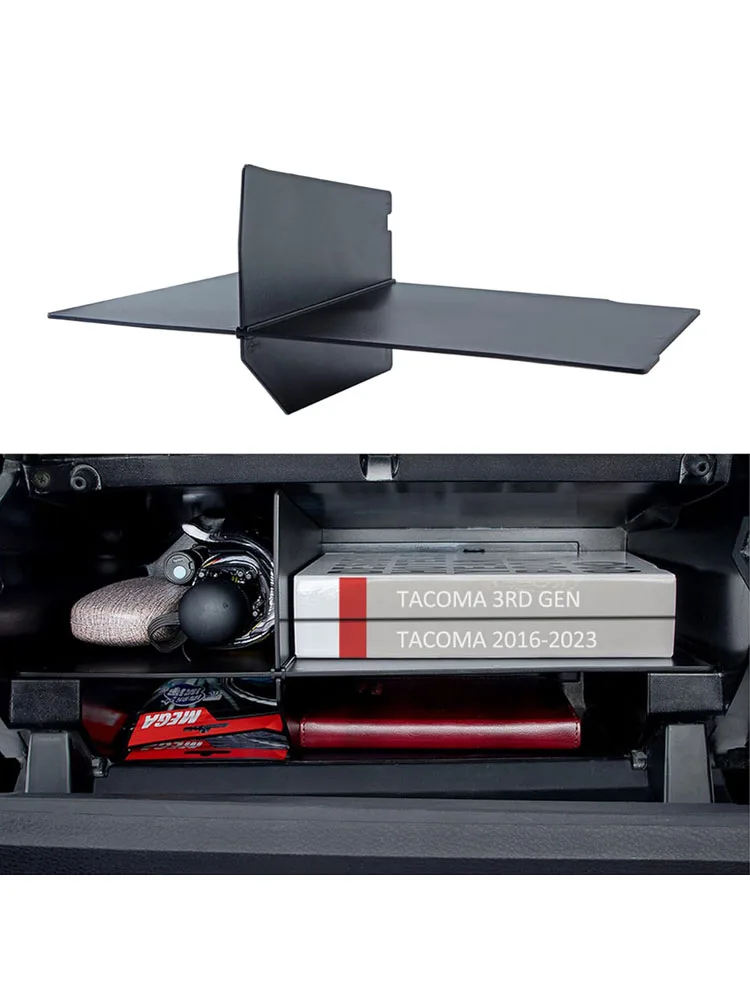 

Glove Box Organizer for Toyota Tacoma Accessories 2016-2018 2019 2020 2021 2022 2023, Insert Compartment Center Console Tray