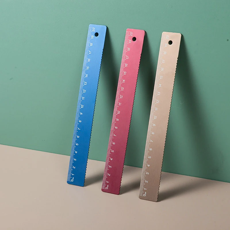 Aluminum Alloy Multifunctional Set of Rulers Rulers Triangles Metal Stamping Processing Precision Math Drawing Tools