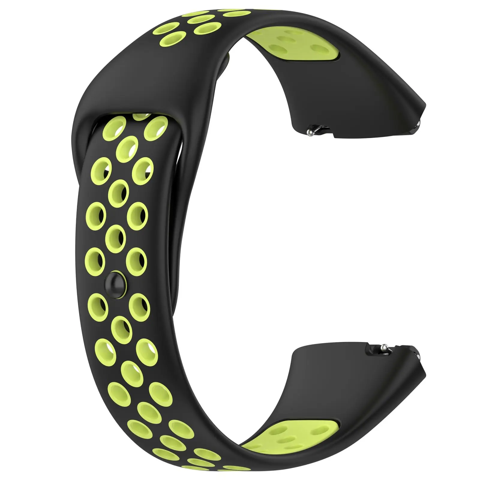 Soft Silicone Sport Band Rubber Watchband Double Color Wristband Bracelet