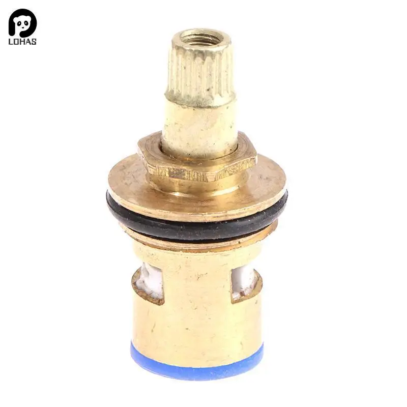 Faucet Cartridge Universal Replacement Tap Valves Brass Ceramic Disc Cartridge Inner Faucet Valve for Bathroom, Clockwise or Anti-clockwise