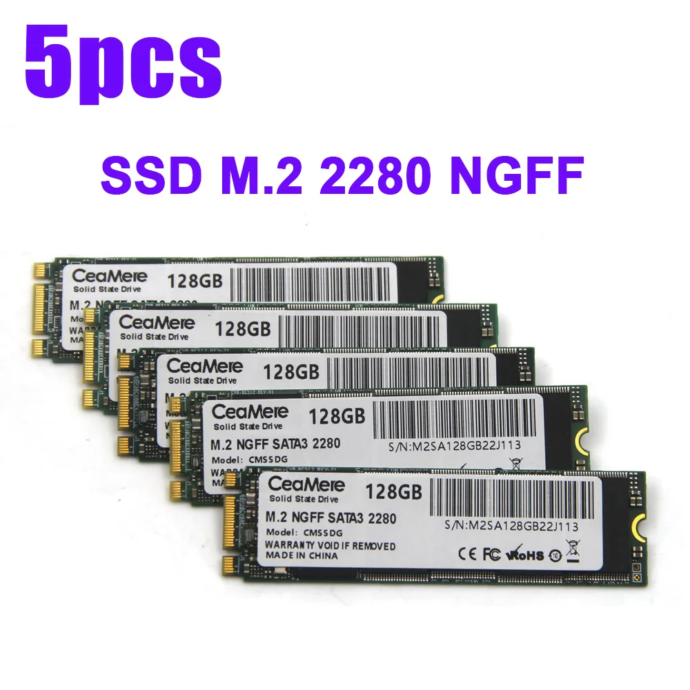 5 pièces/lot M.2 SSD NGFF 2280 60GB 120GB 128GB 240GB 256GB disque dur interne disque SSD pour ordinateur portable