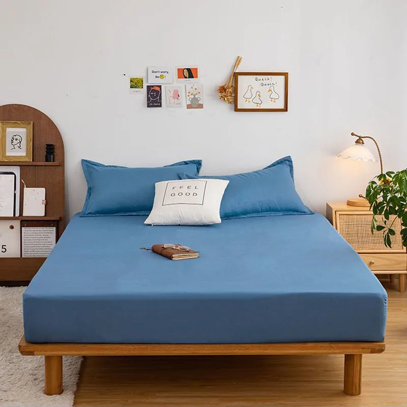 

2 Pcs Pillowcase 1 Piece Fitted Sheet Set Boy Room Girl Room Fitted Sheet Pillowcase Soft Four Season Cartoon Pattern Bedding