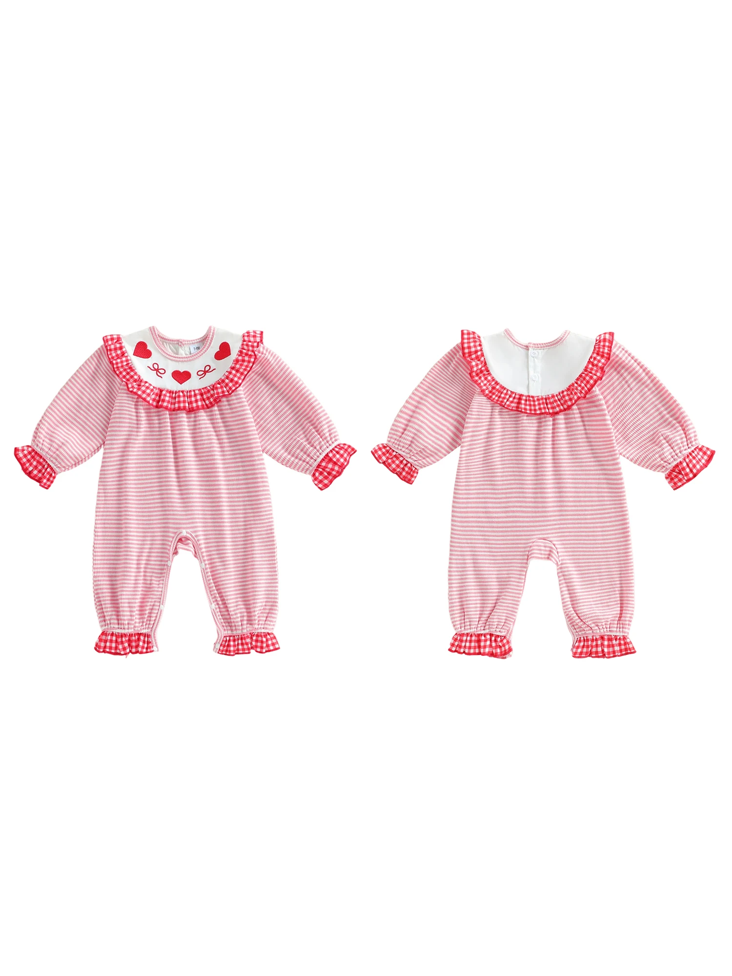 Toddler Girls Romper Short Sleeve Round Neck Floral Print Ruffle Jumpsuit Playsuit Summer Outfit Clothes for Baby