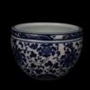 Jingdezhen Blue and White Entangled Branches Lotus Pattern Small Jar Antique Porcelain Home Decoration Ornaments 1