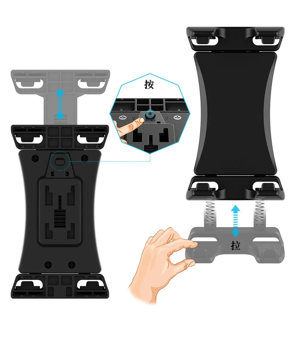 Bike Tablet Holder Bicycle Car Phone Tablet Mount for Indoor Gym