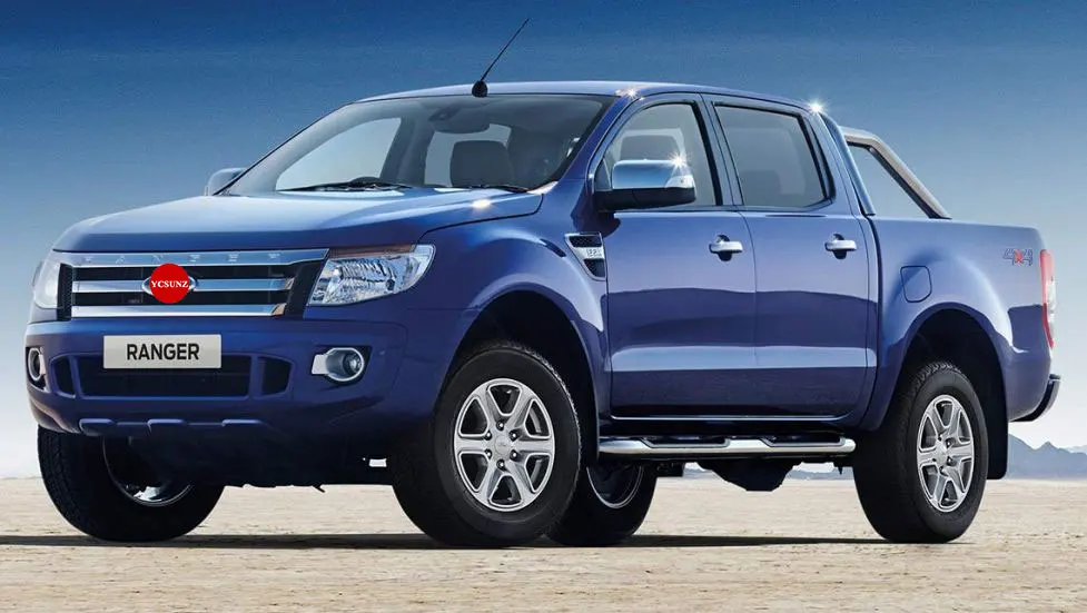 ABS Side Window Deflectors Car Wind Deflector Sun Guard For Ford Ranger Wildtrak T6 T7 T8 2012-Double Cabin