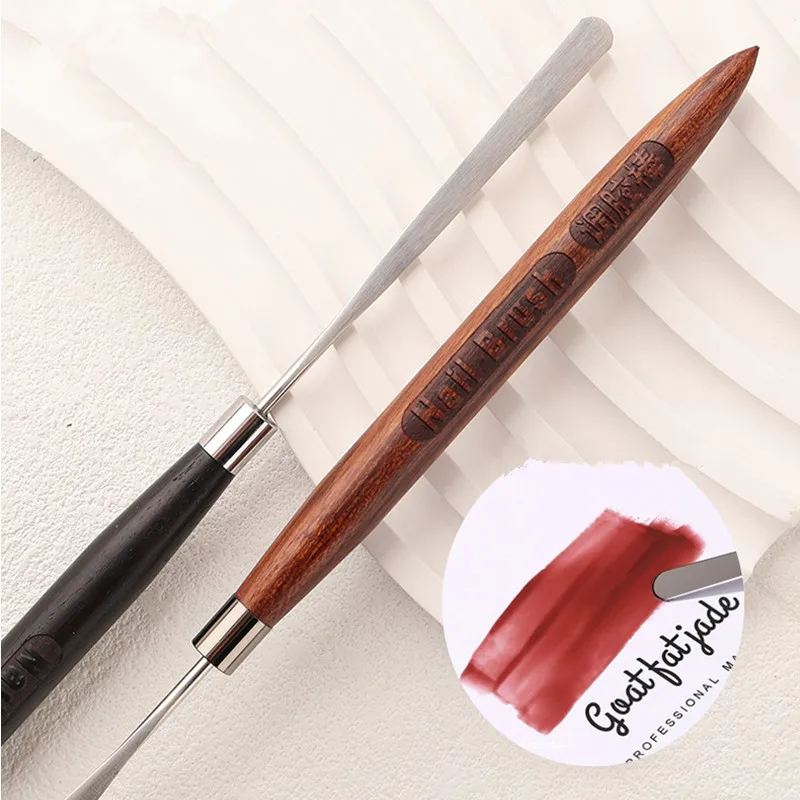 1Pc 네일 아트 브러쉬 주걱 폴리 네일 젤 펜 매니큐어 팁 확장 아크릴 빌더 액세서리 막대 도구