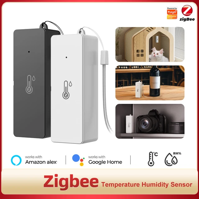 Tuya Zigbee WiFi Temperature Humidity Sensor Indoor Hygrometer APP Remote Control Works With Google Home Smart Home 1