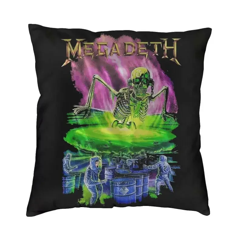 

Наволочка Megadeths для подушки, двухсторонняя наволочка с рисунком из тяжелых металлических полос, наволочка для дивана под заказ, домашний декор