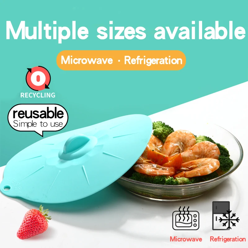 Reusable Self Sealing Lid Silicone Stretch Lids Universal Lid Silicone Bowl  Pot Lid Cover Pan Cooking Food Fresh-keeping Cover - AliExpress