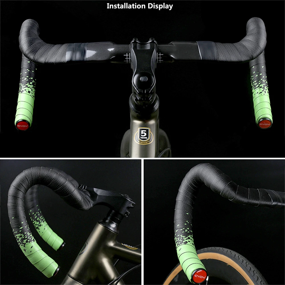 CYDY Bike Handlebar Tape PU+EVA Cycling Road Bicycle Handle Grip Bar Anti-slip Handle Belt Bike Strap Wheel Cover Accessories,bicycle handlebar grips,bike handlebar tape,bicycle accessories,bike handlebar grips,bike handle grips