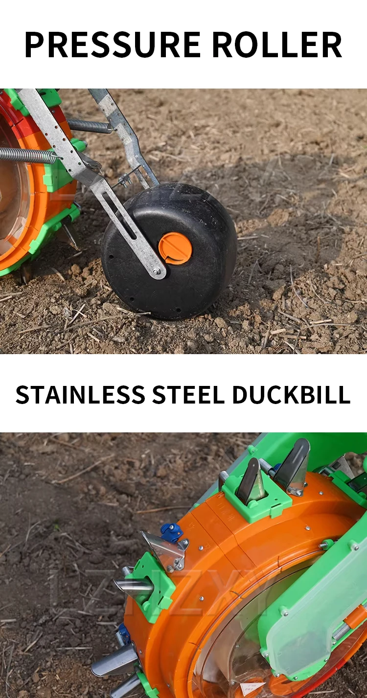 Hand-Pushed Dual-Row Seeder; Peanut, Corn, and Soybean Seeder; Precision Seeder;