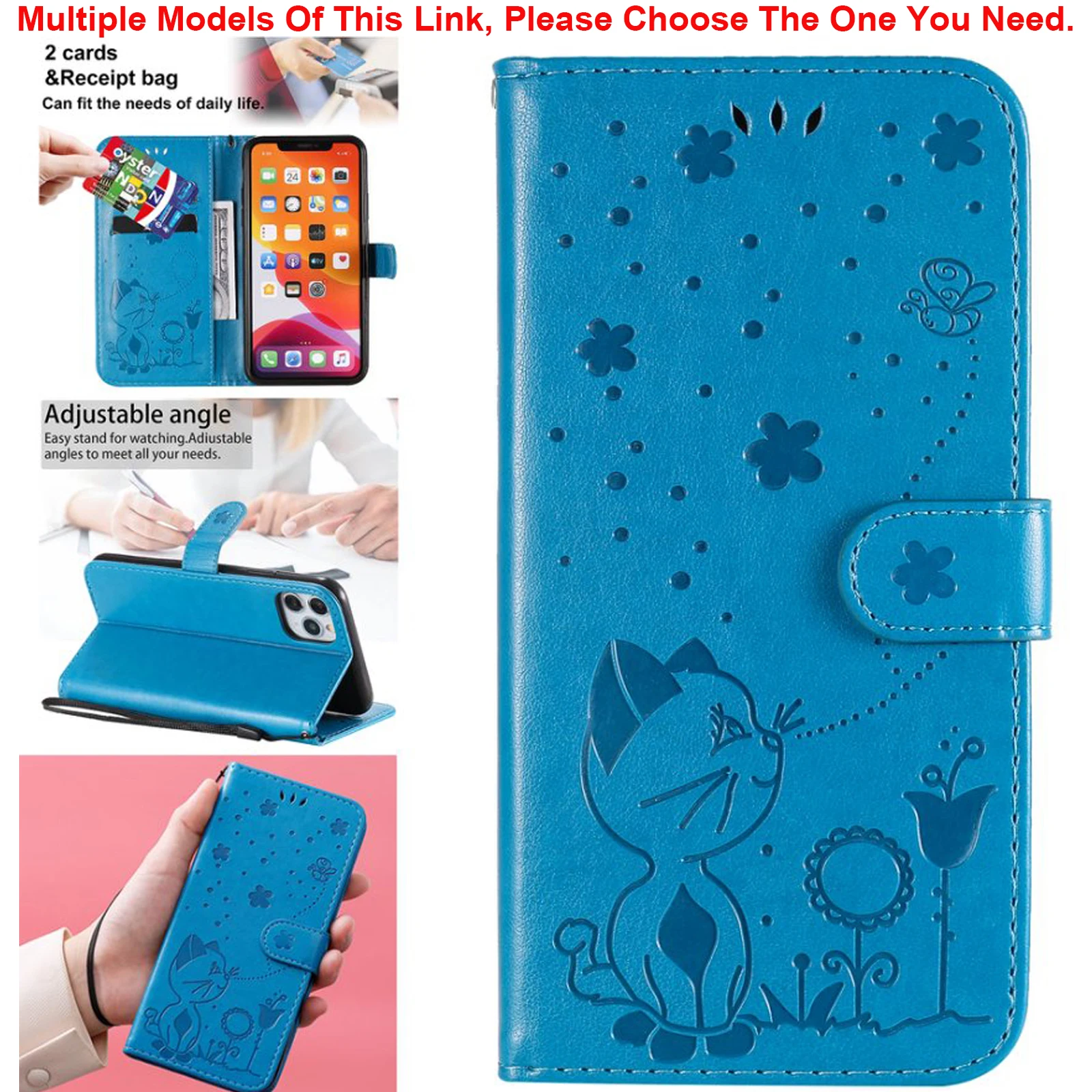 Leather Wallet Phone Case - Sleek and Stylish Protection