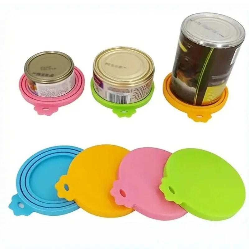 Reusable Silicone Pet Can Lid - BPA-Free, Keeps Food Fresh & Odor-Free