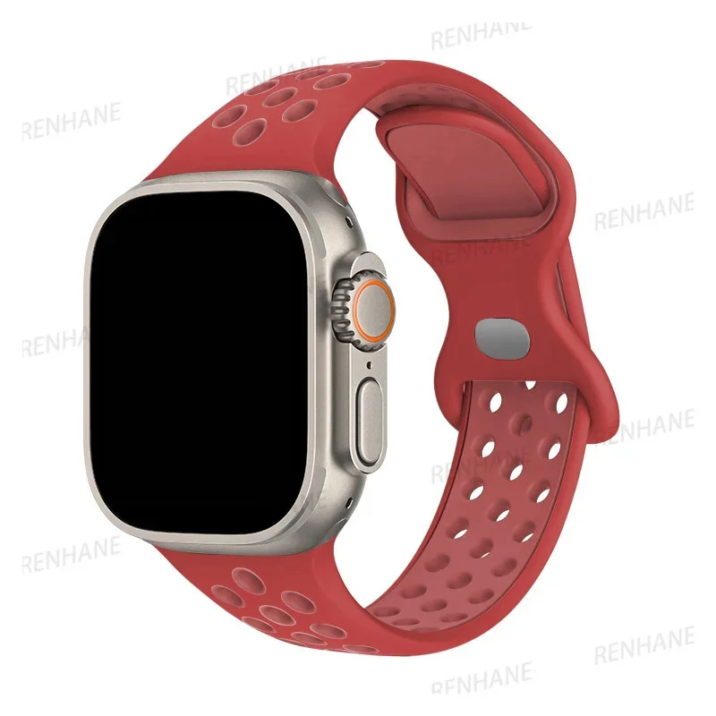 Breathable Silicone Watch Strap Bracelet - Universal Fit