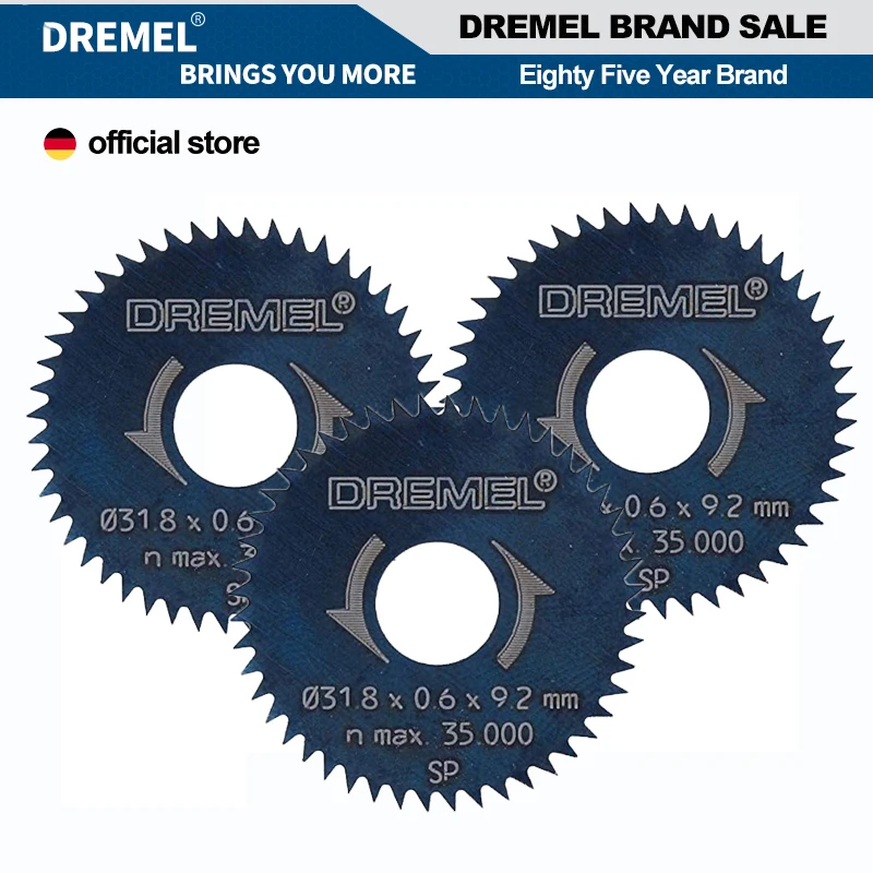 

Dremel 546 Cutting Blade 31.8mm Diameter Woodworking Circular Saw Blade with Dremel 670 Attachment Use Together for Wood Cutting
