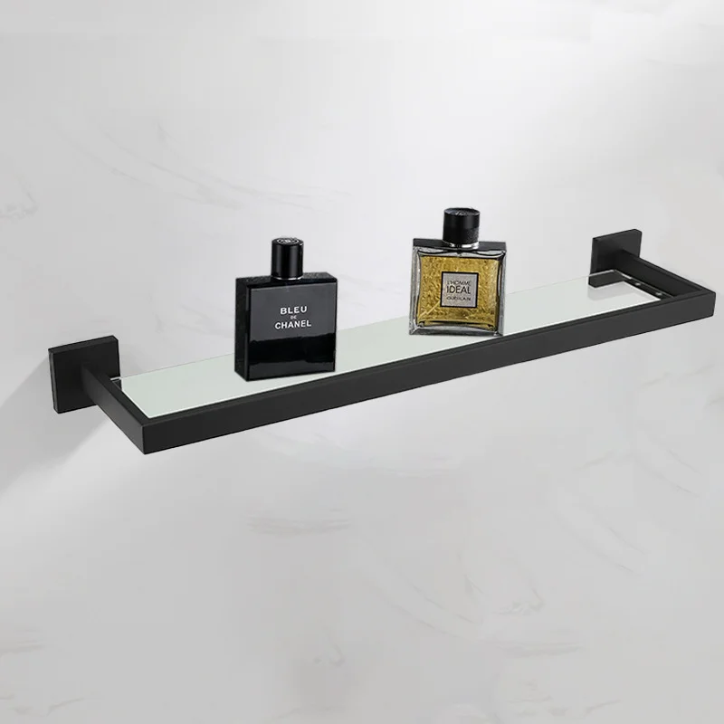 Black Bathroom Accessories Stainless Steel Set Wall Rack Towel Rack Towel Tissue Holder Clothes Hook Toilet Brush Pendant Toilet Paper Holder Bathroom Hardware Set Bathroom Hardware Accessories