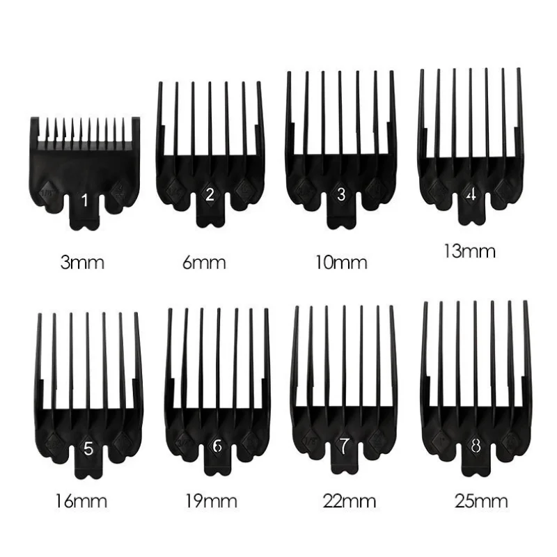 8Pc Clipper Guards Limit Comb Set For Wahl Electric Clippers Barber Shop Professional Cutting Guide Combs Size Replacement Y0503 5