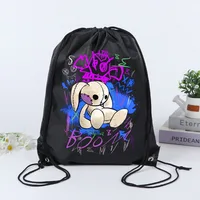 Arcane League of Legends Drawstring Backpack Adult Anime Fashion Gym Bag Children Cartoon Book Bag Casual Draw String Bags Gifts 1