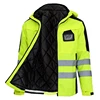 Safety Jacket and Pants Set for Winter Hi Vis Workwear Trousers + Jacket Suit High Visibility Reflective Work Clothing Warm 3