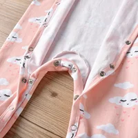 Spring Autumn New Toddler Baby Girl Snap Romper Clothes Cotton infants Girl Long Sleeve Jumpsuit with Headband Newborn Clothing 3