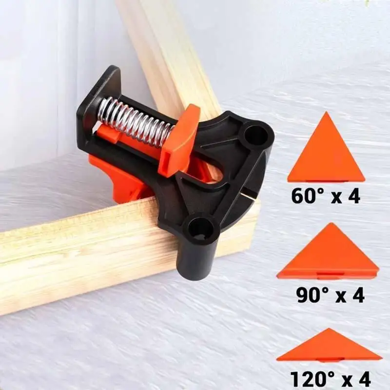 12 Stuks Klem Set 60/90/120 Graden Hoek Klem Hout Hoek Klemmen Houtbewerking Frame Klem Hoekhouder Houtbewerking Handgereedschap