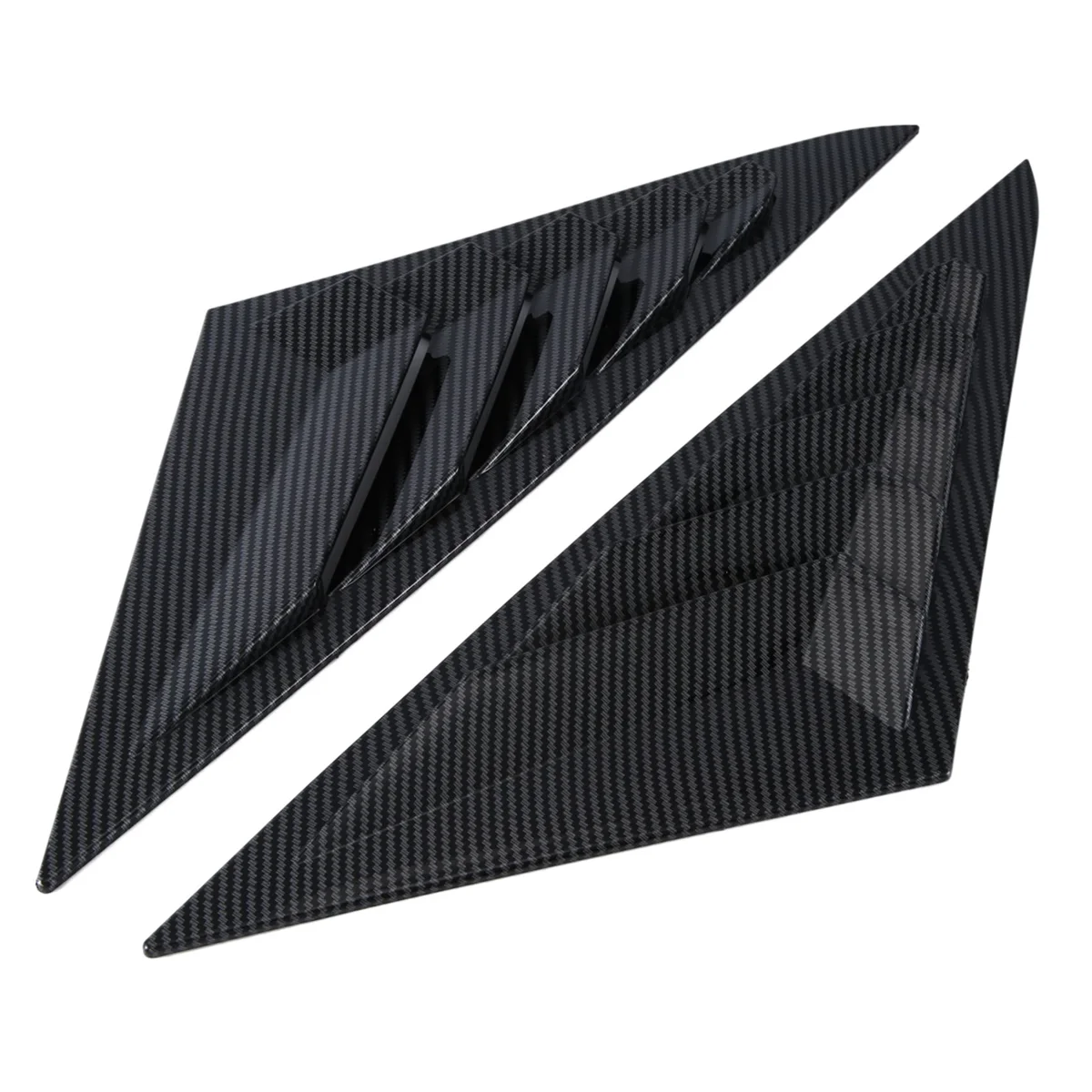 

1Pair Car Rear Window Louver Trim Cover for Hyundai Sonata 8Th 9Th 2011-2019 Side Shutter Air Vent Shade