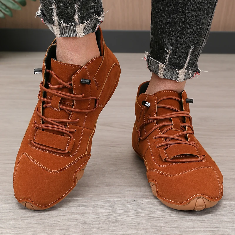 Men's Retro Design sneakers New Outdoor Soft Soled Casual Shoes Breathable Summer Flat Boots Comfortable Hot Selling 2025