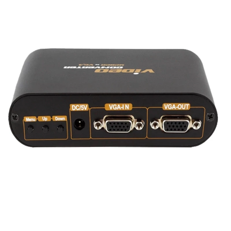 LKV7600 VGA ypbpr/component to VGA converter For PC Laptop to TV Ypbpr in out with power adapter