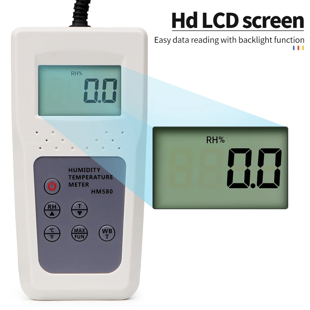 HM580 Digital Gas Temperature And Humidity Meter