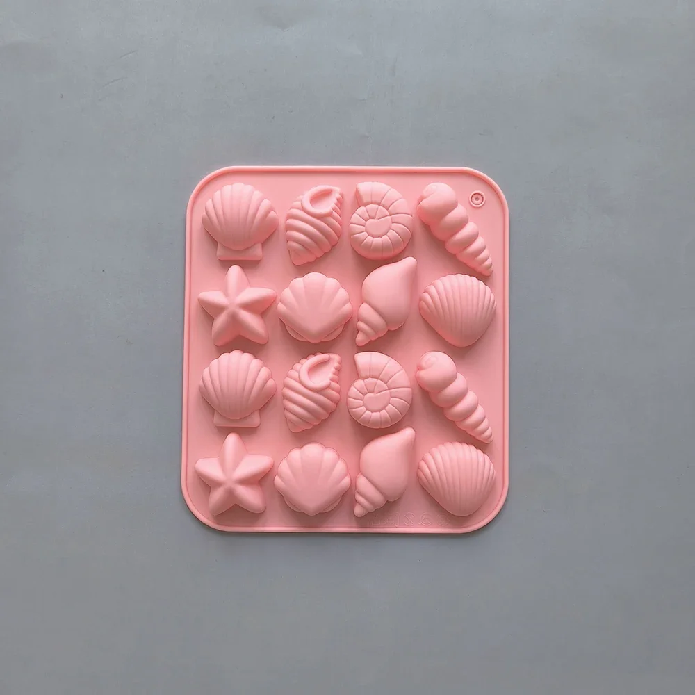 16-Cavity Silicone Mold – Shell, Conch, Starfish Shapes 5
