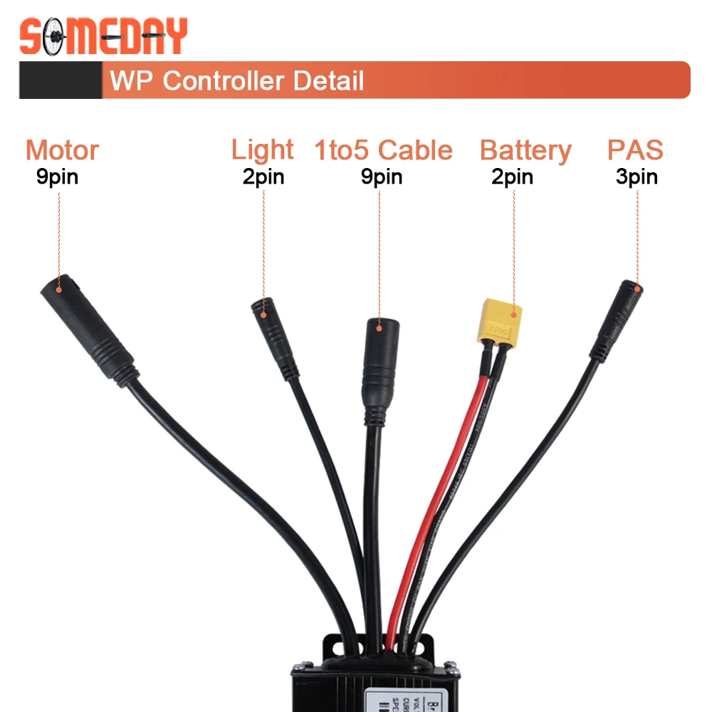 Electric Bicycle 36V/48V 17A 26A 30A 3 Model Sinewave Controller S866 S900 GD01 LCD Display For 350W500W750W1000W Ebike