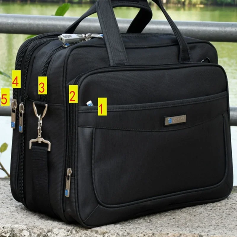 Large Capacity Men's Handbag Business Briefcase 16