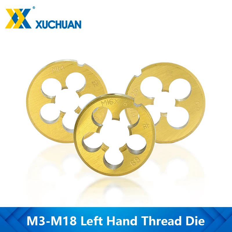 Screw Thread Die Threading Tool Left Hand Metric Die Titanium Coated