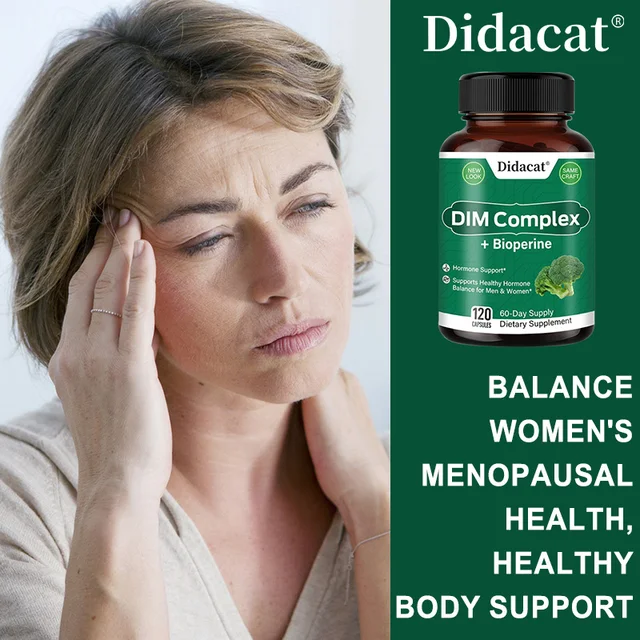 9112-ea0242.jpg DIM Complex, Black Pepper Extract, Prostate Health Support, Balances Male and Female Hormone Levels, 120 Capsules