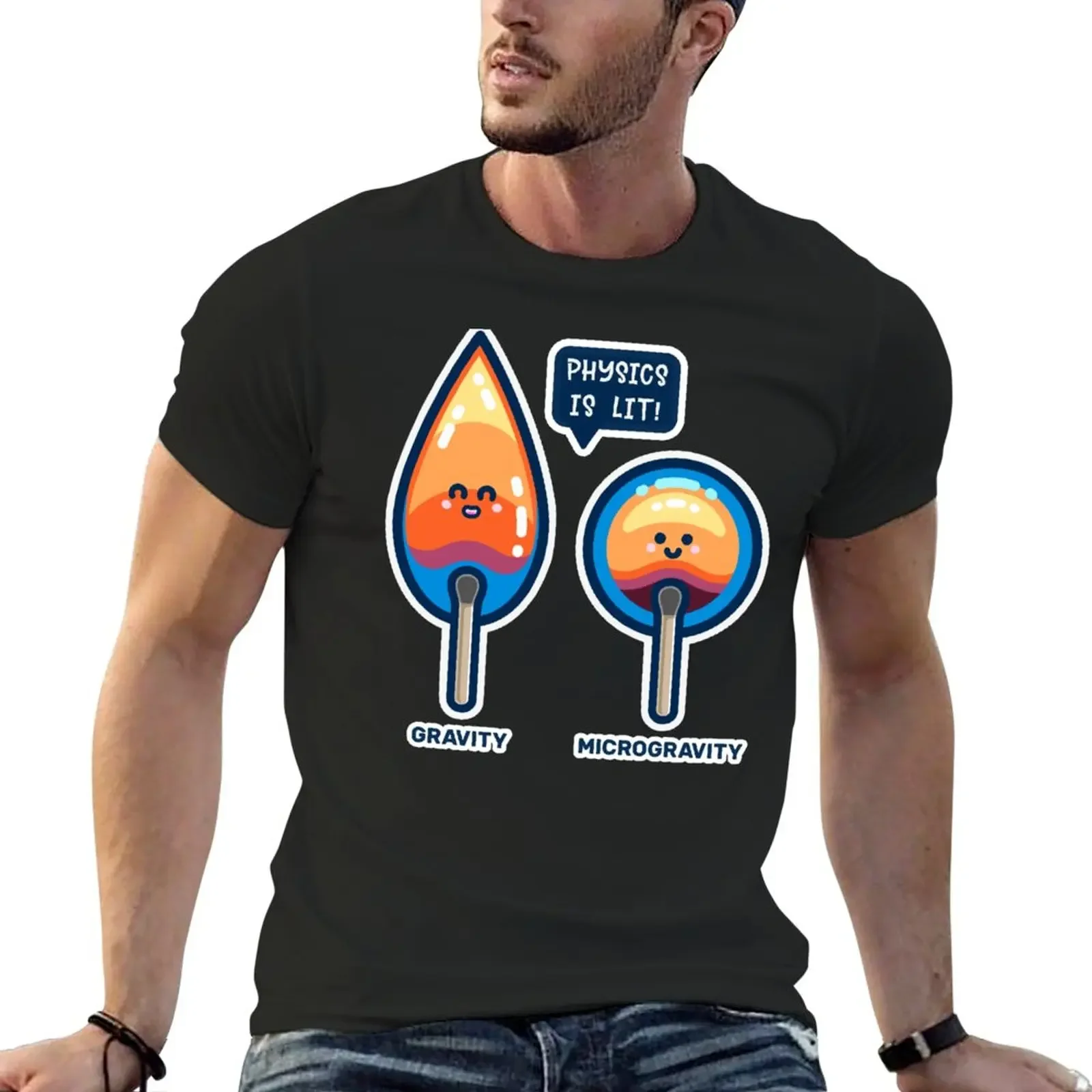 

Physics Is Lit! T-Shirt customs quick drying t shirts for men graphic