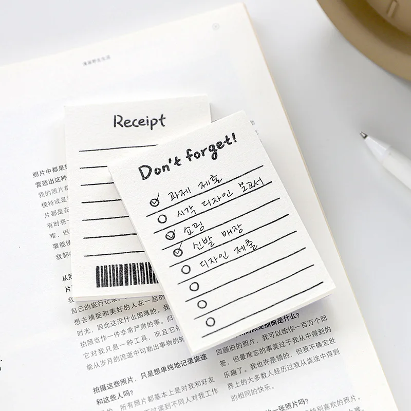 50 pagine semplice mini tavolo lista carta per appunti doppio pianificatore giornaliero agenda annuale piano ufficio - immagine 2