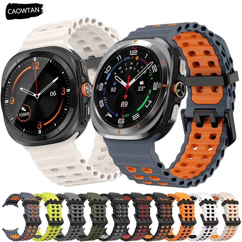 Premium Marine Silicone Sport Bracelet for Smart Watches - Original Strap Accessory