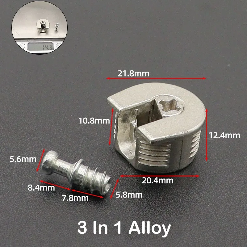Uxcell 20mm Thread Cam Lock Alloy Shelf Support Holder Bracket
