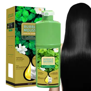 Shampoo per tinture per capelli a base di erbe vegetali naturali 5 minuti Cambia colore dei capelli Riparazioni non irritanti Prodotti per la cura dei capelli grigi bianchi Donna Uomo