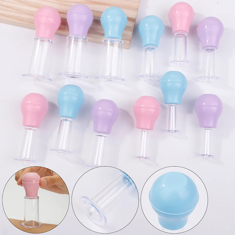 Vacuum Cupping Sets Facial Massage Cups Rubber Vacuum Cupping Skin Lifting Anti Cellulite Massager 4 Pcs/set