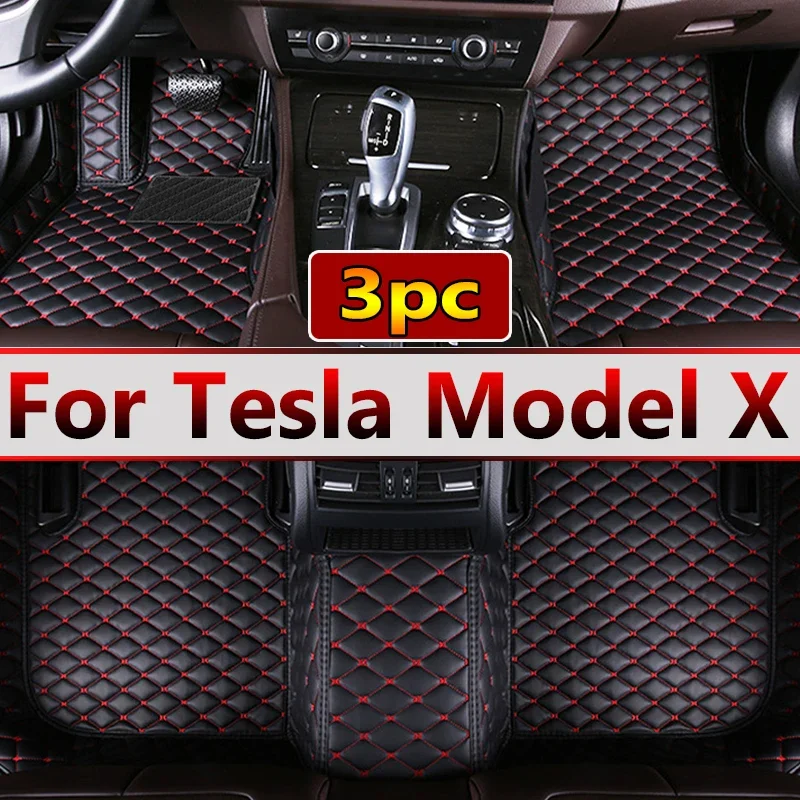 

Автомобильные коврики для Tesla Model X 2016 ~ 2022, 6 сидений, второй ряд, без поручней, защита от грязи, детали интерьера, напольные коврики, автомобильные аксессуары