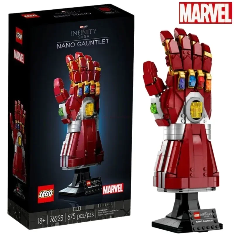 675 + Pz + Marvel Blocks Mattoni Nano Gauntlet Thanos Infinity Gauntlet Guanti Da Costruzione Plastica Ferro Uomo Modello Fai Da Te Puzzle Giocattolo 