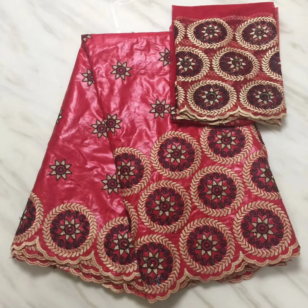 

Latest Hot Sale African Laces Fabrics Embroidered High Quality French Lace Fabric Nigerian Net tulle Lace Fabric