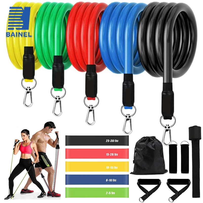 

16Pcs Resistance Bands Set Expander Yoga Exercise Fitness Rubber Tubes Band Stretch Training Home Gyms Workout Elastic Pull Rope