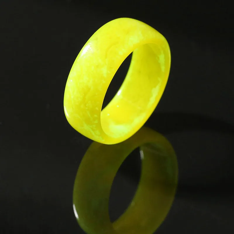 Luminous Glow Stainless Steel Ring for Women Men