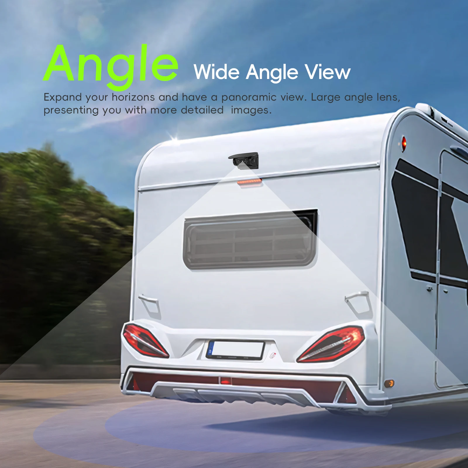 Mobile app interface displaying live camera footage