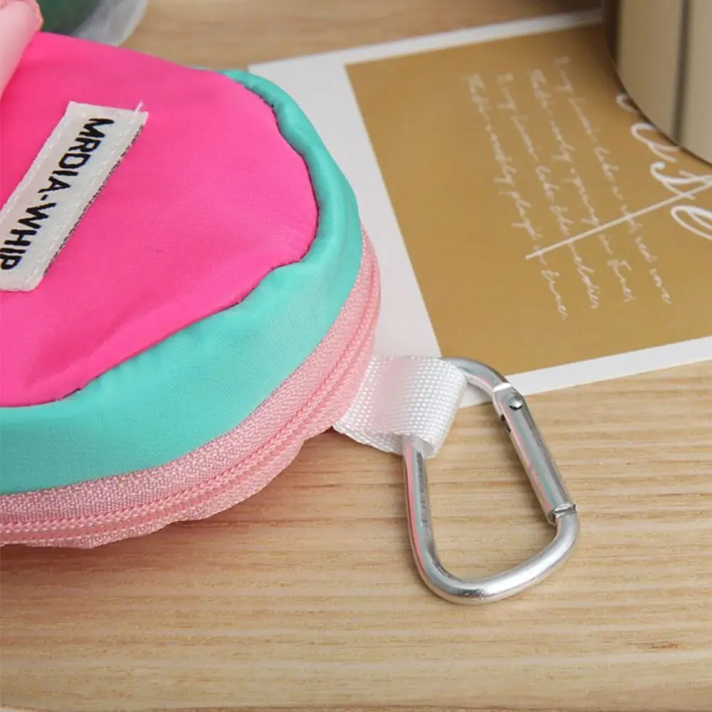 Coin Purse Cute Mini Coin Purse Pendant Macaron Color Storage Bag Key Chain Portable Backpack Hanging Bag Sports