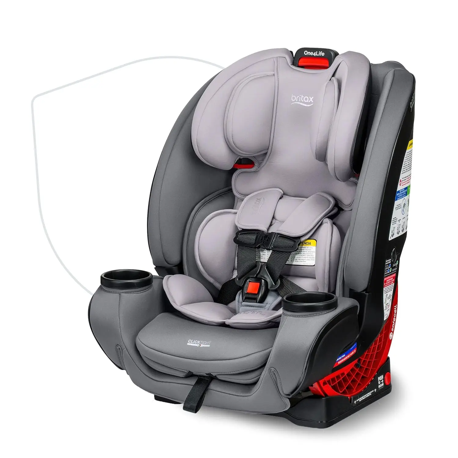 

Britax One4Life Convertible Infant Car Seat, 10 Years of Use from 5 to 120 Pounds, Converts from Rear-Facing to Forward-Facing